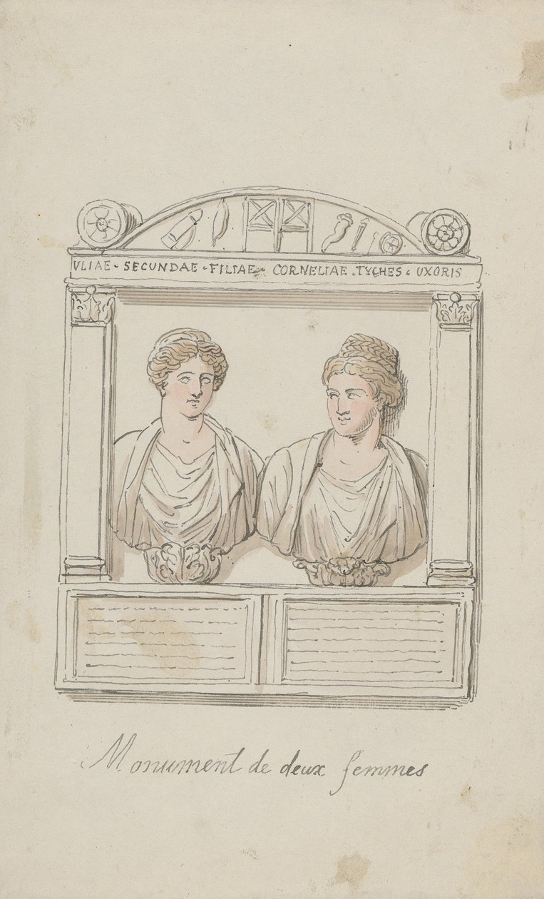 Funeral Altar of Julia Secunda and Cornelia Tyché by Thomas Rowlandson