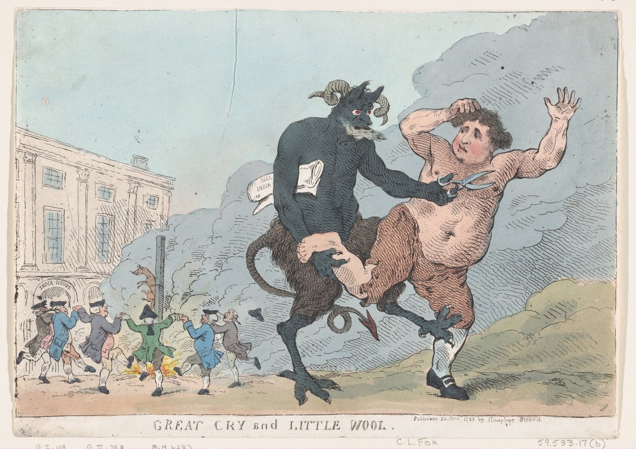 Great Cry and Little Wool by Thomas Rowlandson