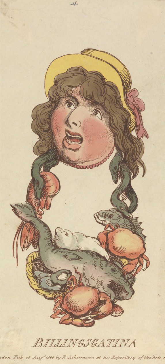 Heads: Billingsgatina by Thomas Rowlandson