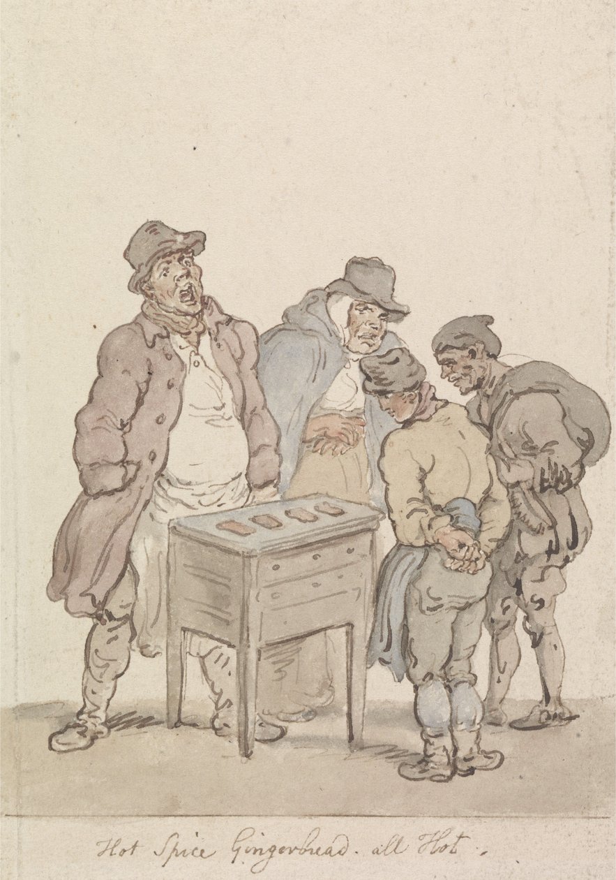 Hot Spice Gingerbread, All Hot by Thomas Rowlandson