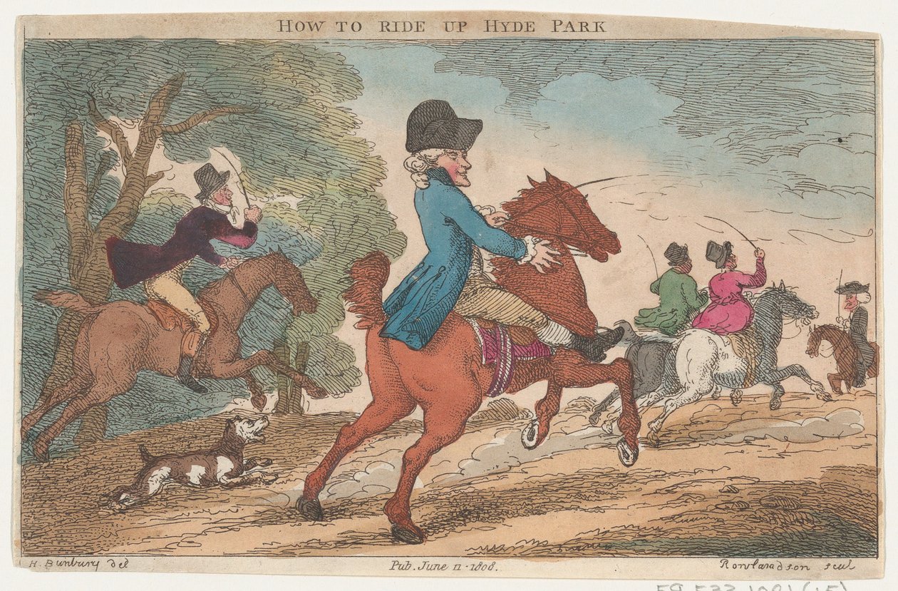 How to Ride Up Hyde Park by Thomas Rowlandson