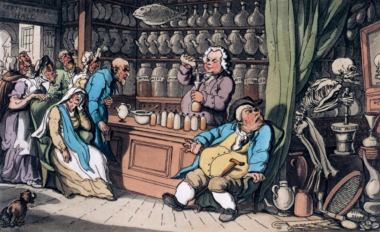 I have a secret art to cure Each malady which men endure by Thomas Rowlandson