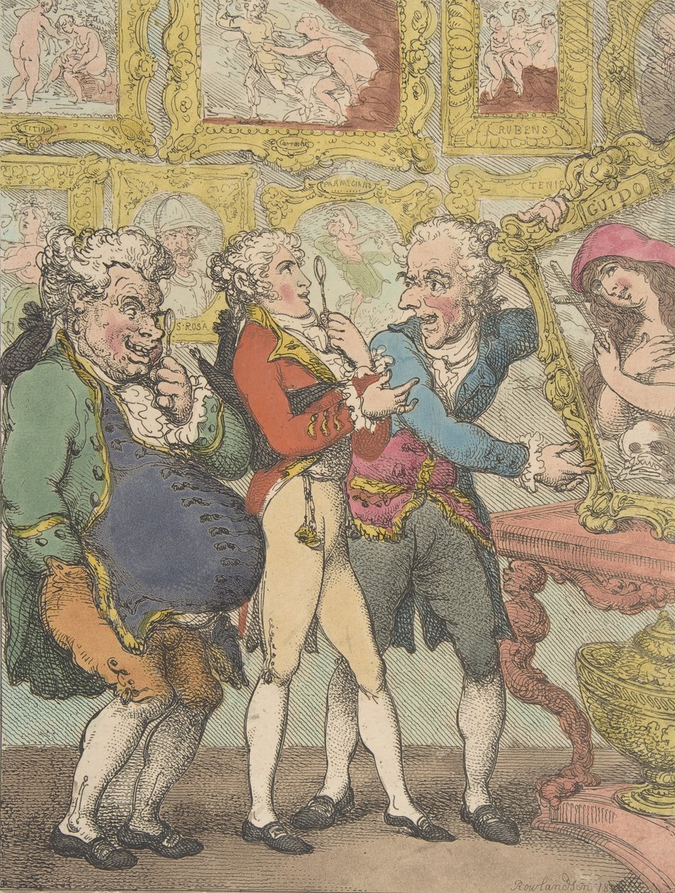 Italian Picture Dealers Humbugging My Lord Anglaise by Thomas Rowlandson