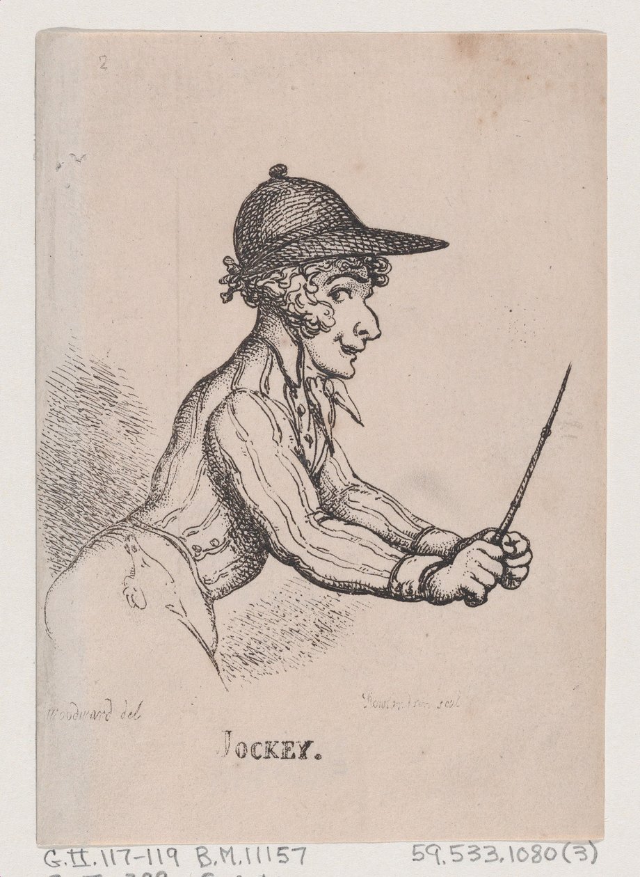 Jockey, April 1808 by Thomas Rowlandson