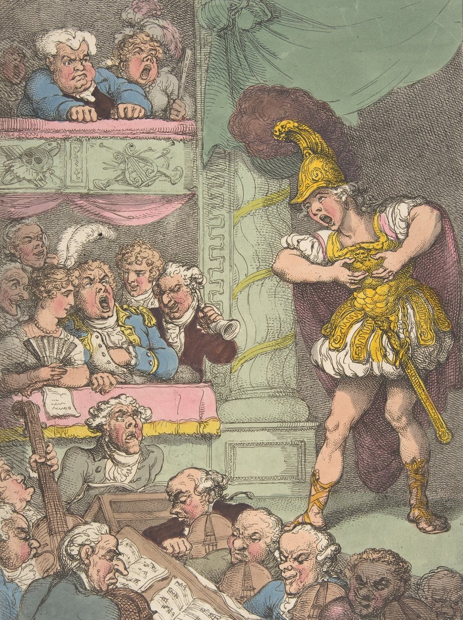 John Bull at the Italian Opera by Thomas Rowlandson