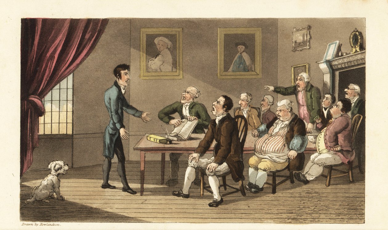 Johnny and his creditors by Thomas Rowlandson