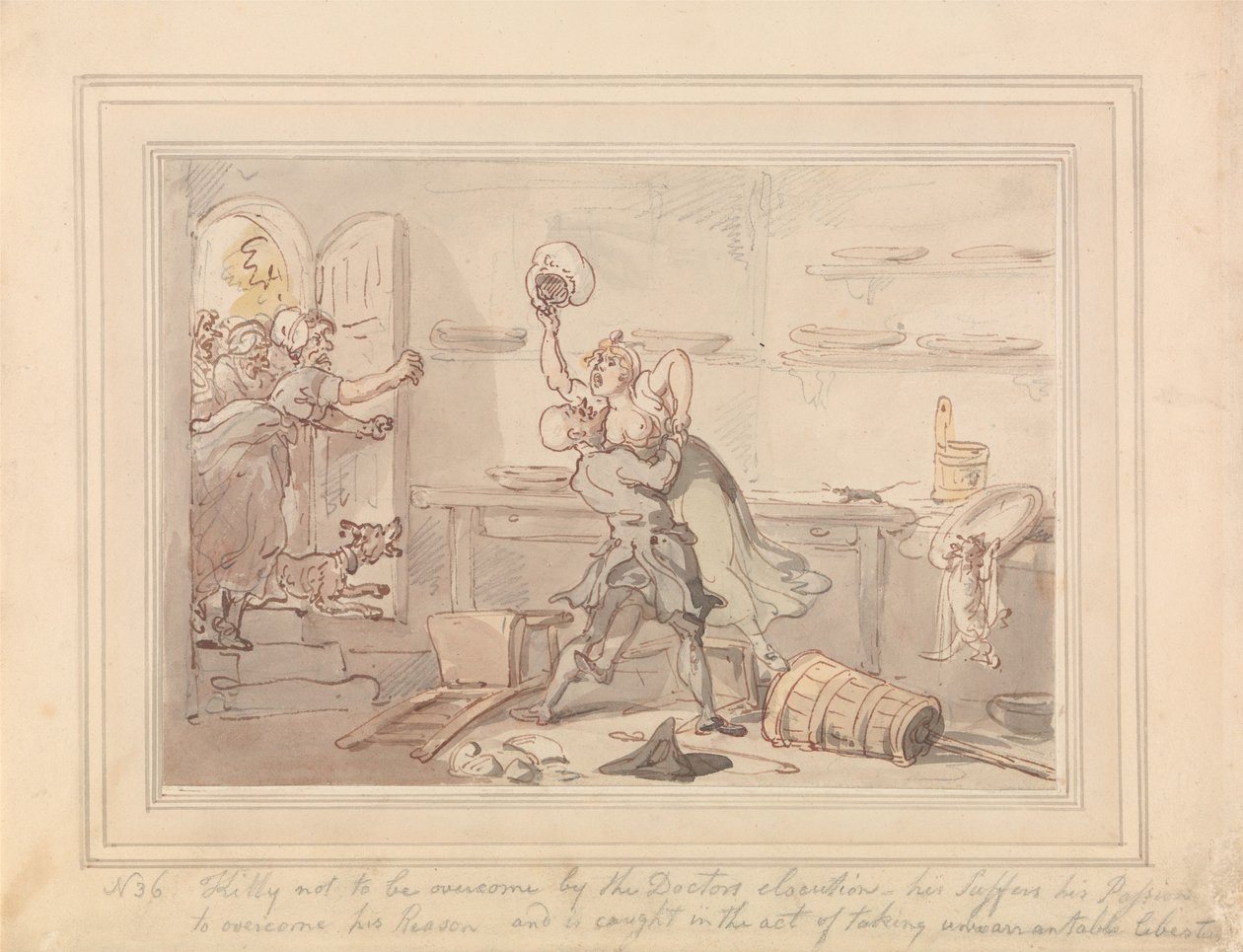 Kitty Overcome by Thomas Rowlandson