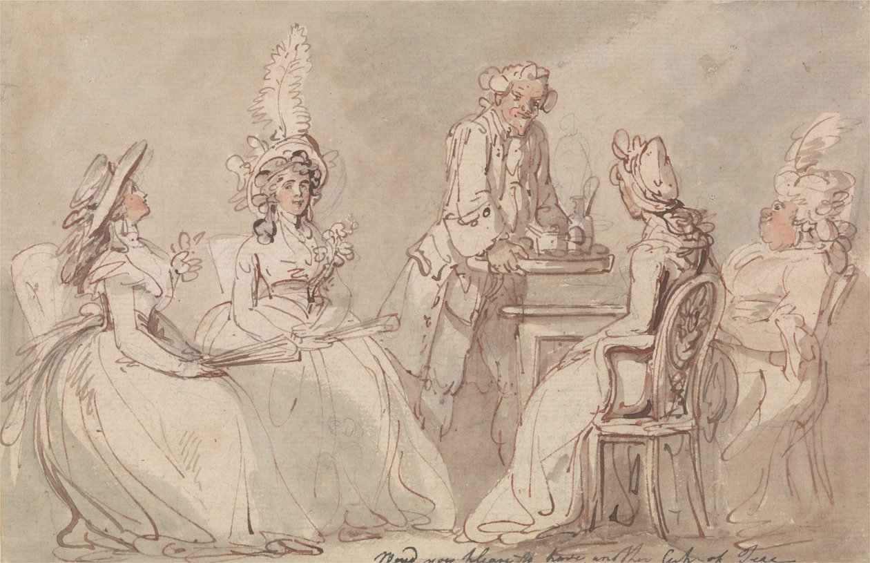 Ladies at Tea by Thomas Rowlandson