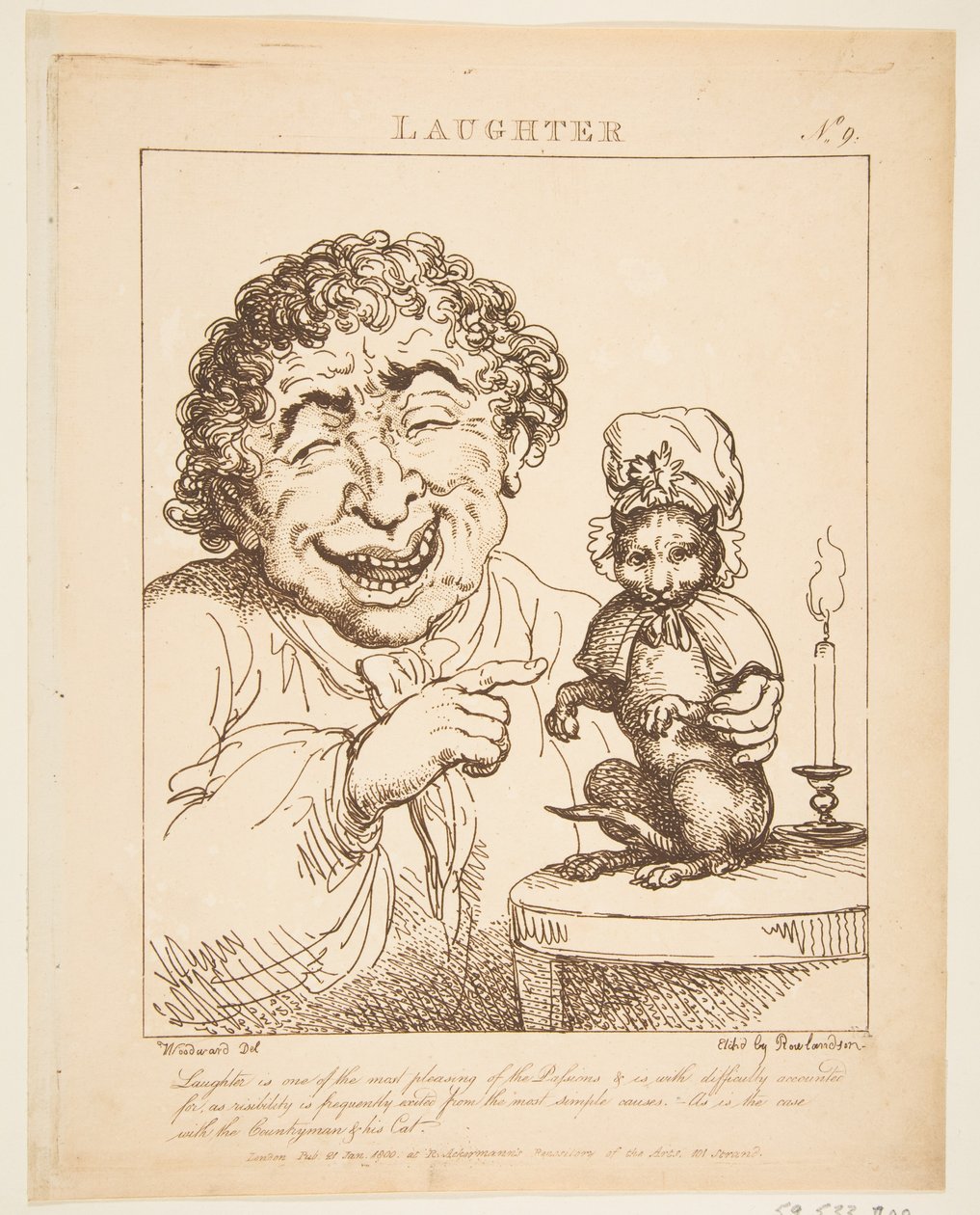 Laughter Le Brun Travested, or Caricatures of the Passions by Thomas Rowlandson