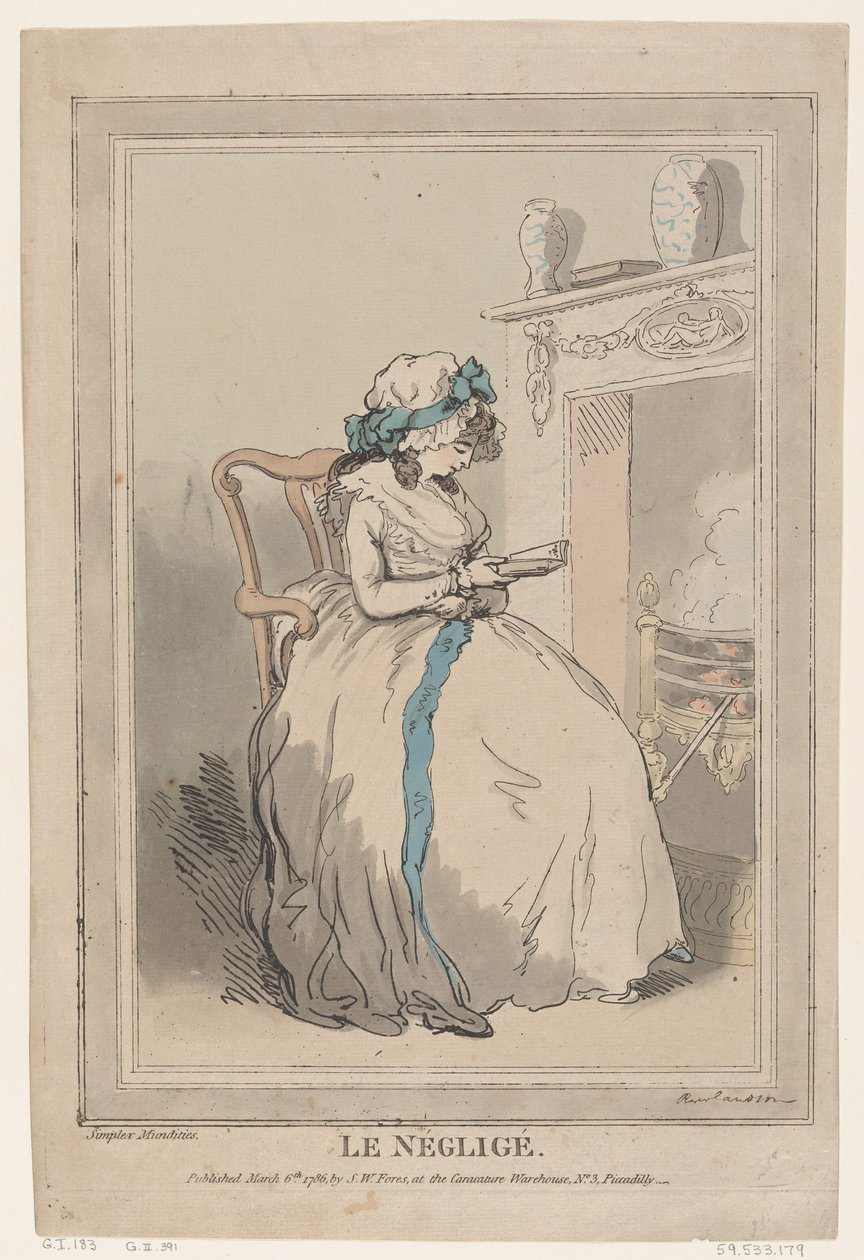 Le Négligé by Thomas Rowlandson