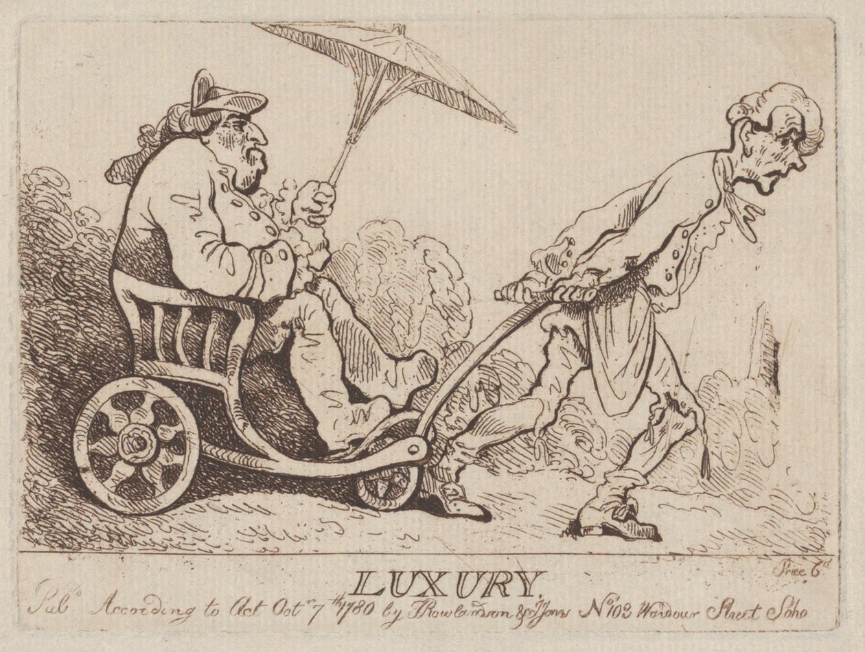 Luxury, October 7, 1780 by Thomas Rowlandson