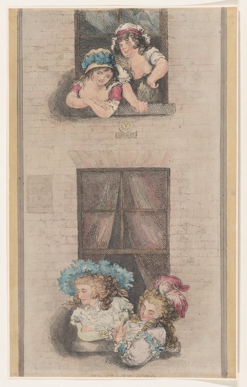 Maids and Mistresses, December 1, 1791 by Thomas Rowlandson