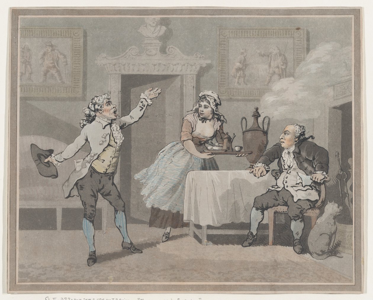 Manager & Spouter by Thomas Rowlandson