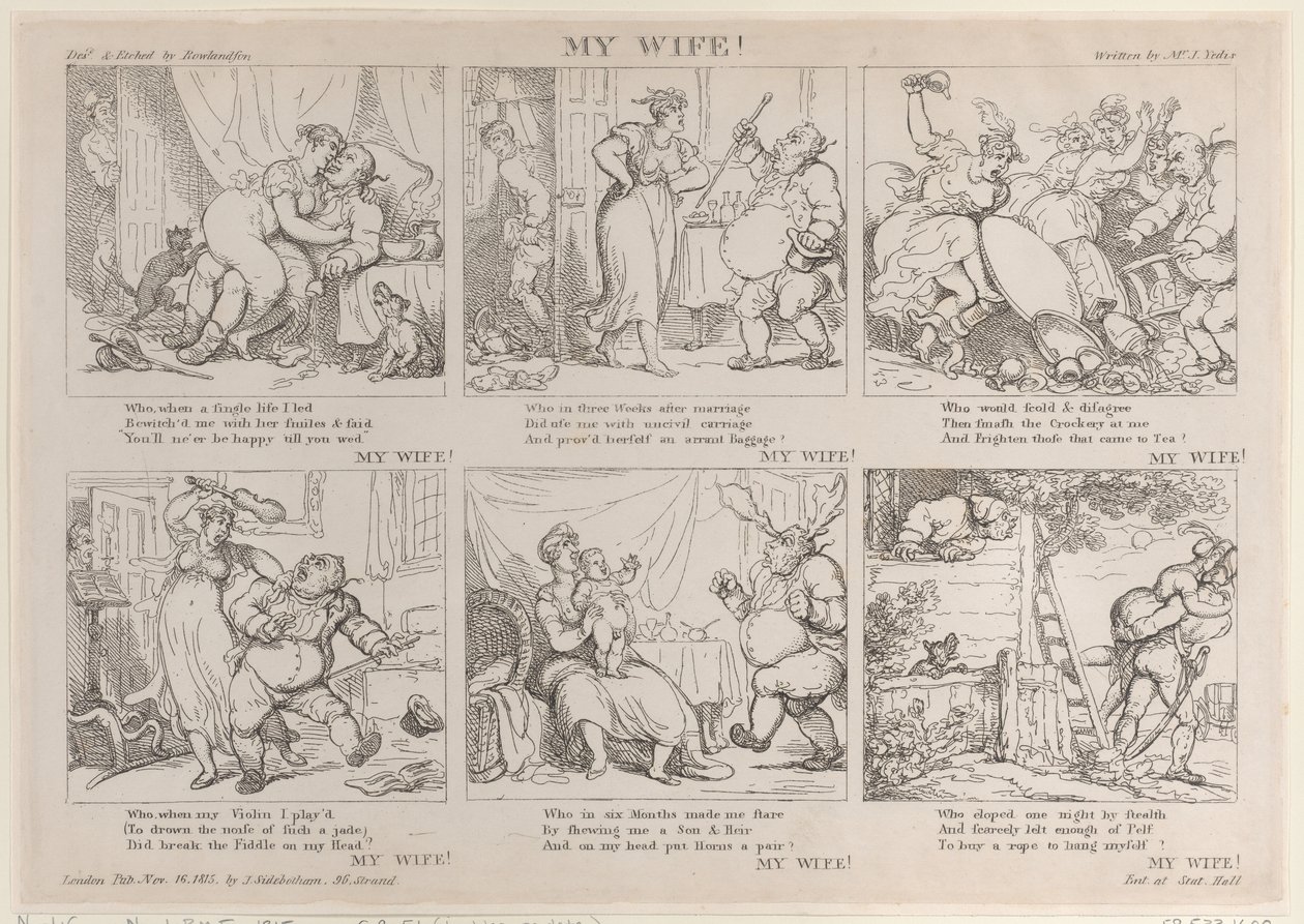 My Wife! by Thomas Rowlandson
