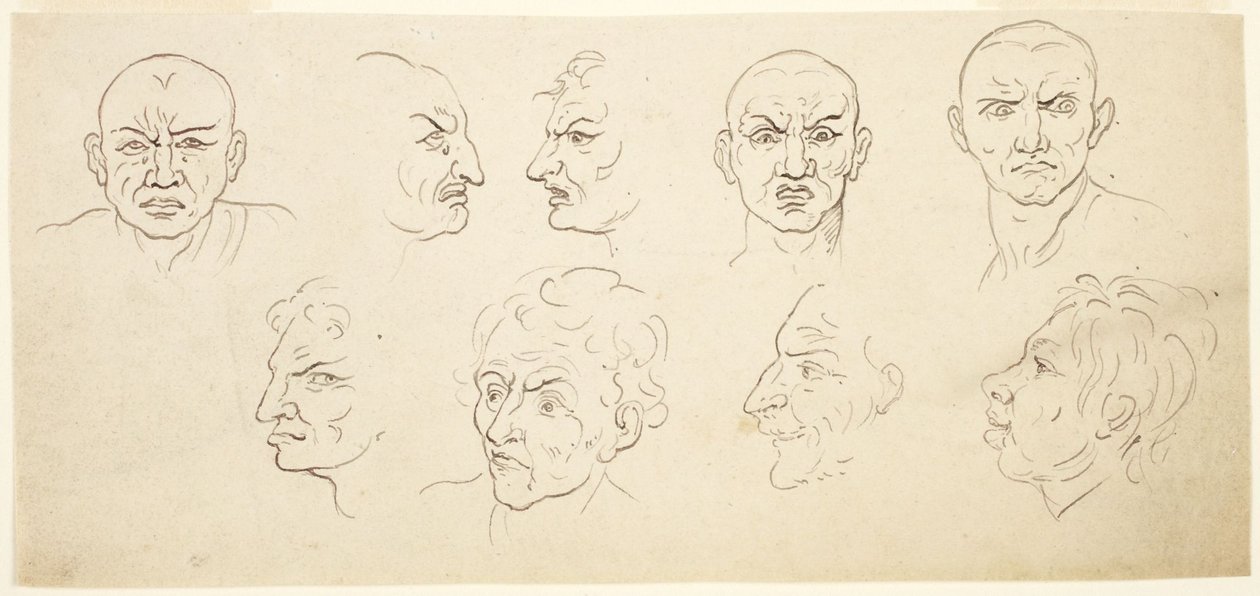 Nine Caricatures by Thomas Rowlandson
