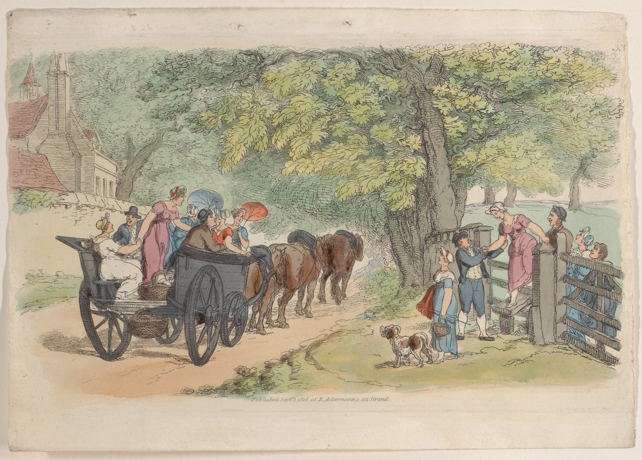 Plate 33, from World in Miniature by Thomas Rowlandson