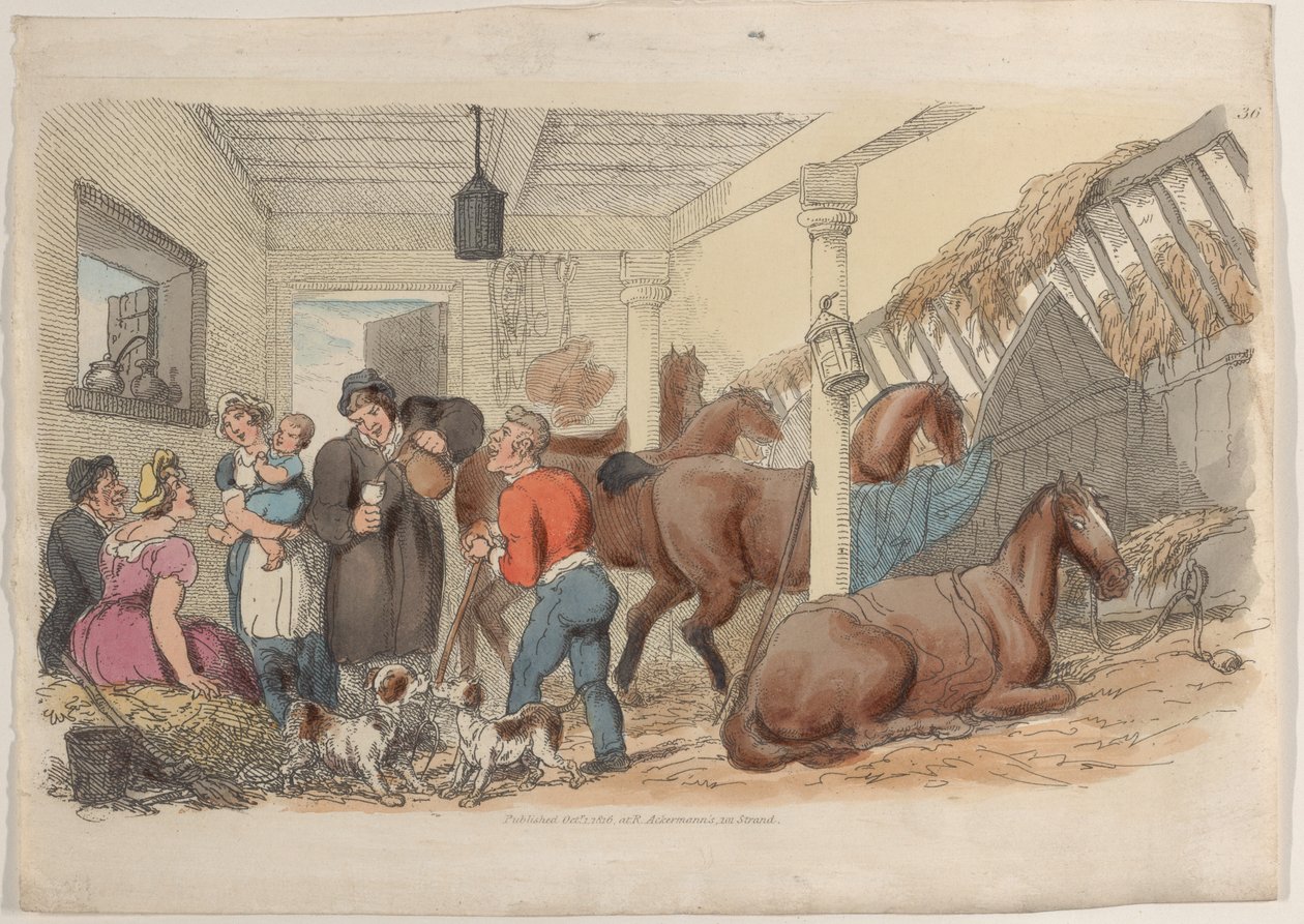 Plate 36, from World in Miniature by Thomas Rowlandson