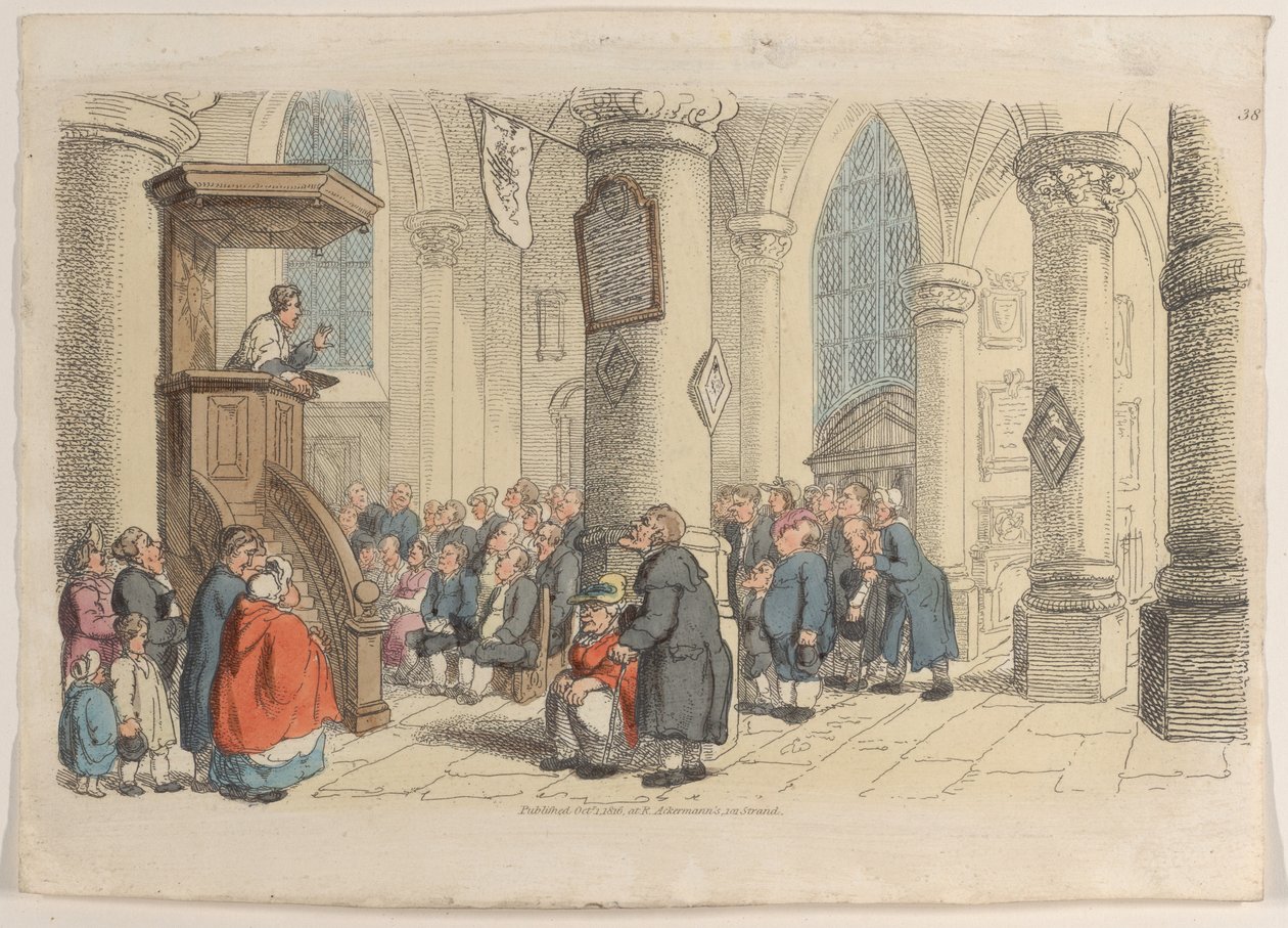 Plate 38, from World in Miniature, 1816 by Thomas Rowlandson