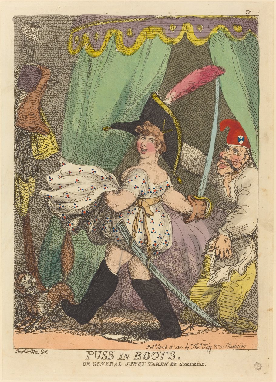 Puss in Boots, or General Junot Taken by Surprise by Thomas Rowlandson