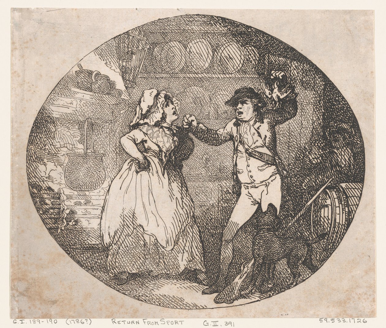 Return from Sport by Thomas Rowlandson
