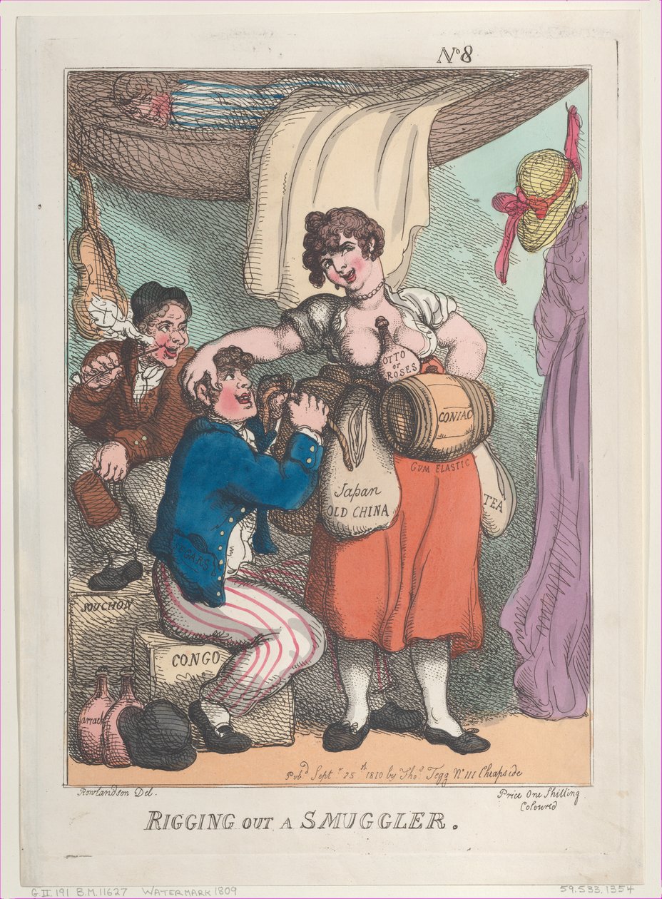Rigging Out a Smuggler by Thomas Rowlandson