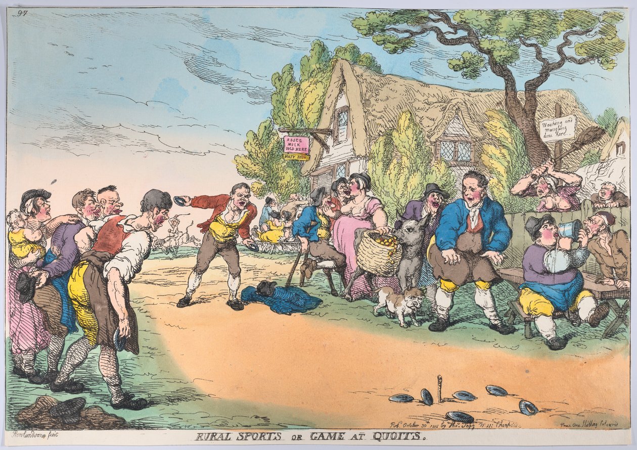 Rural Sports or Game at Quoits by Thomas Rowlandson
