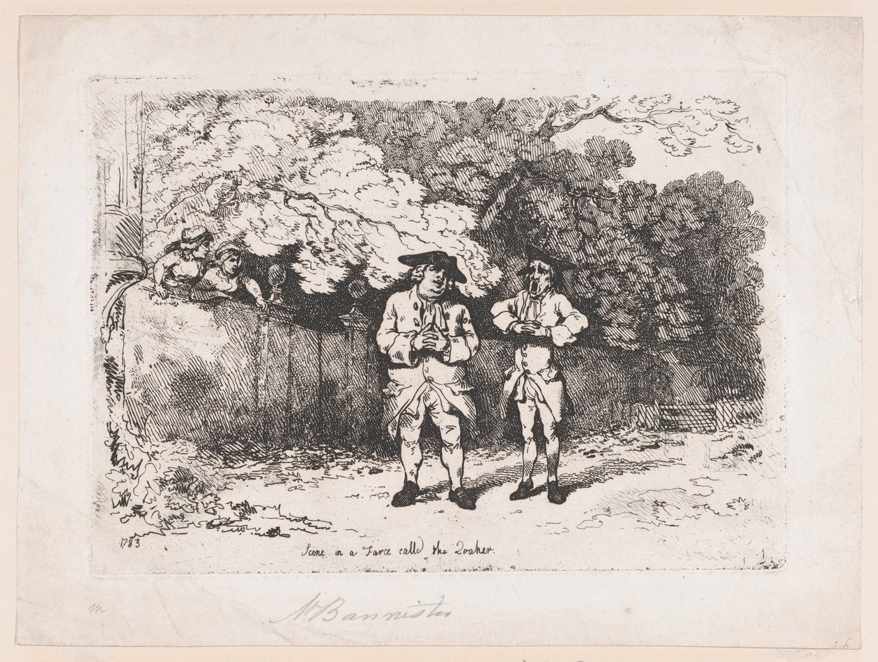 Scene in a Farce called The Quaker by Thomas Rowlandson
