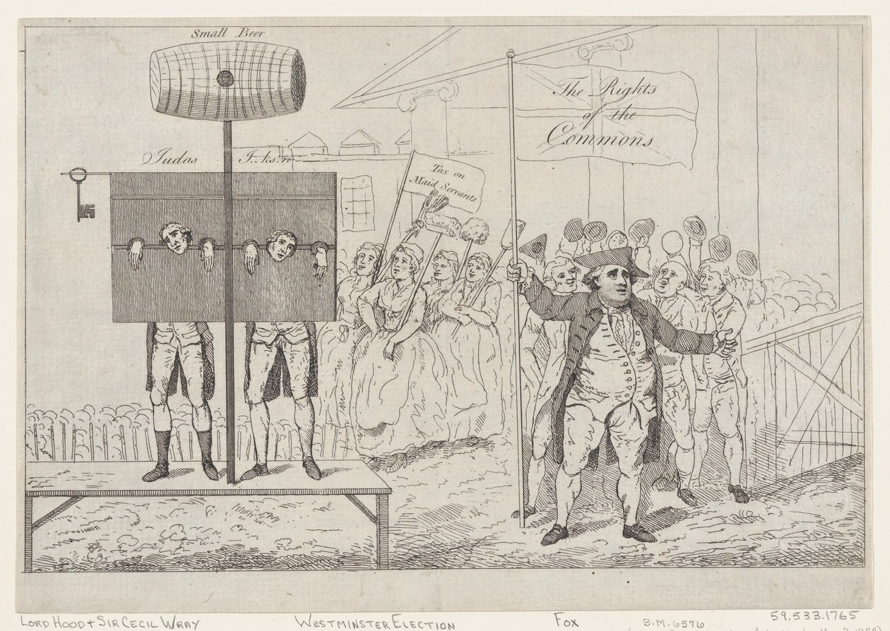 Sir Cecil Wray in the Pillory by Thomas Rowlandson