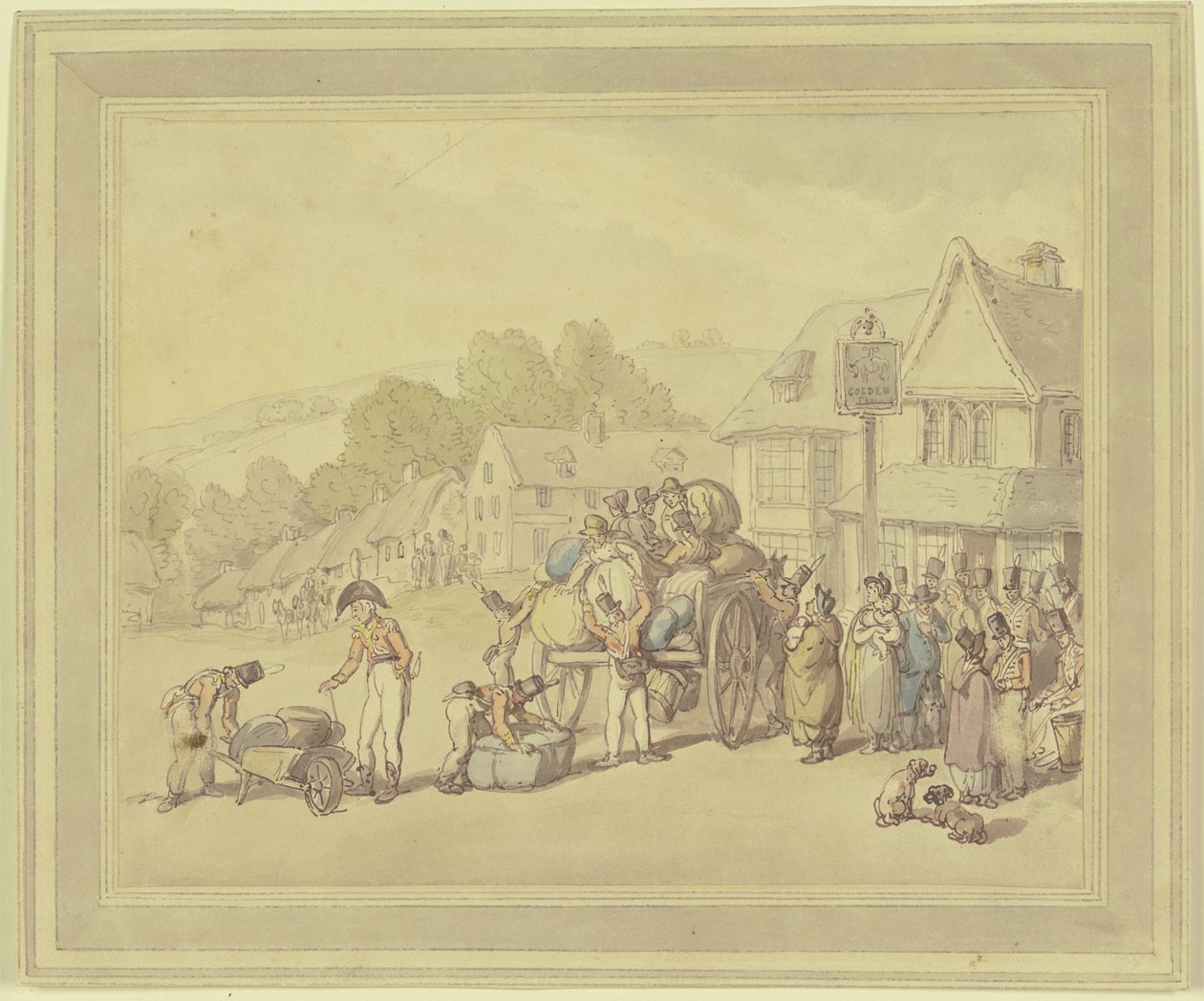 Soldiers at an Inn by Thomas Rowlandson
