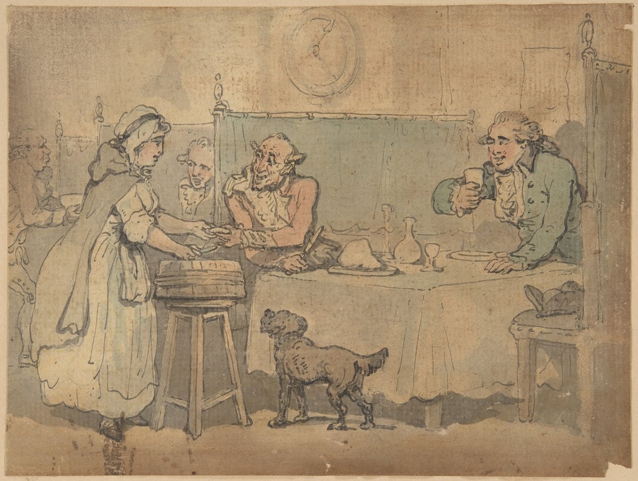 Tavern Scene by Thomas Rowlandson