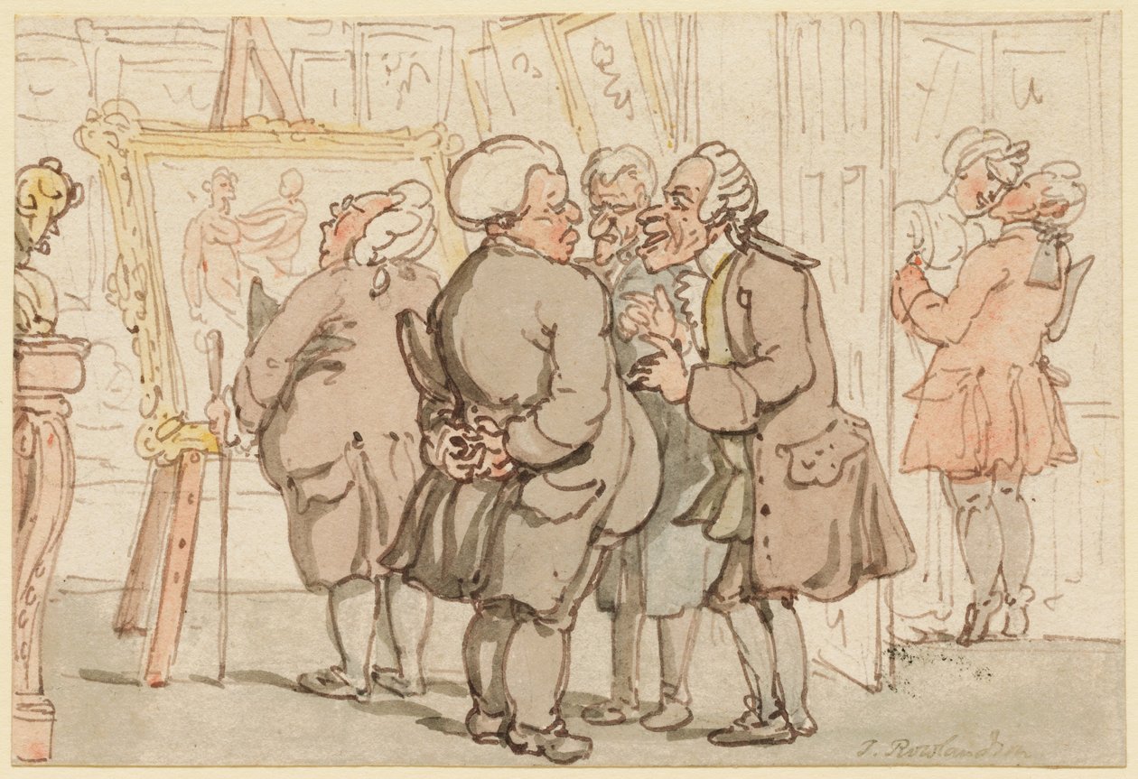 The Art Gallery by Thomas Rowlandson