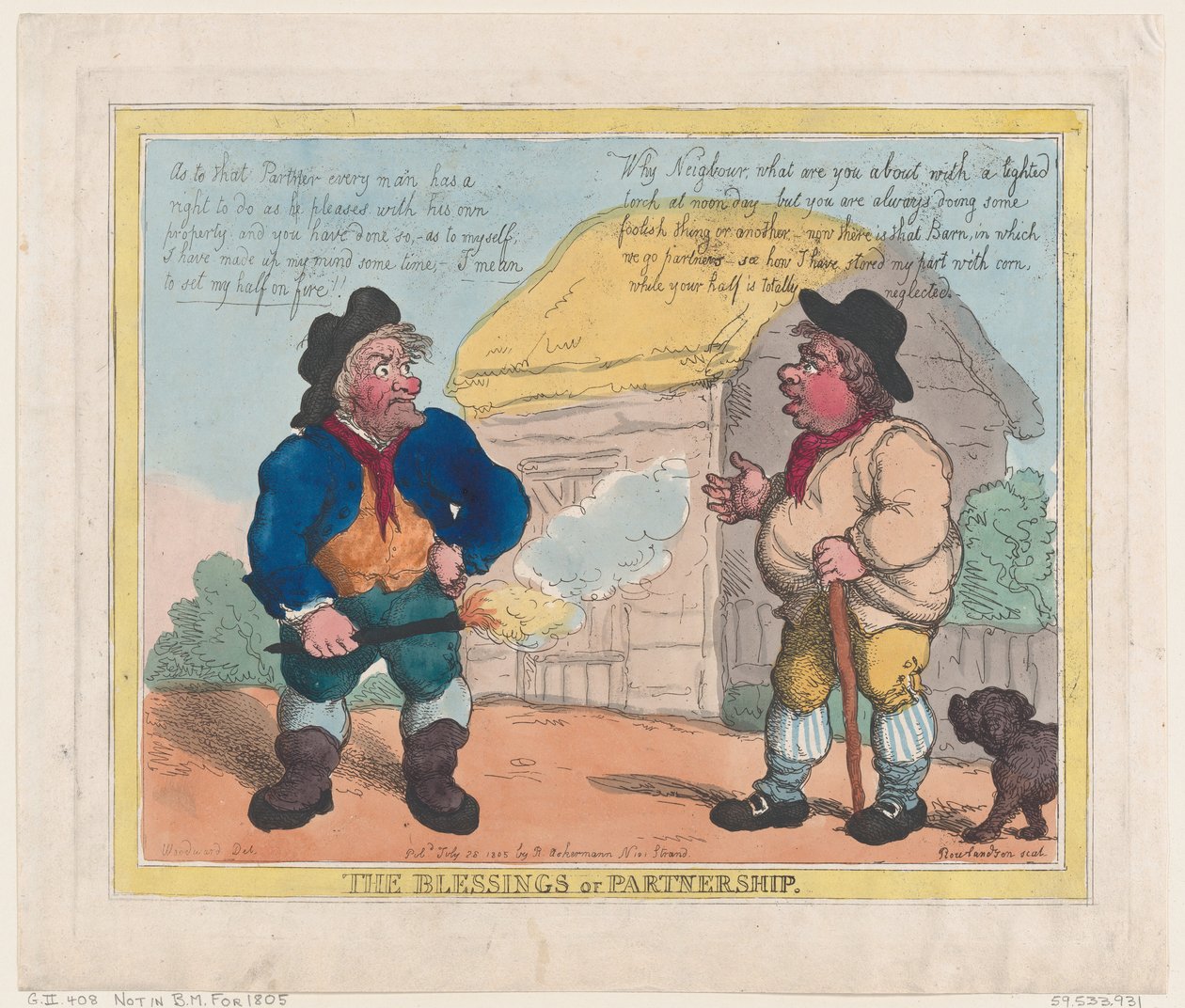 The Blessings of Partnership by Thomas Rowlandson