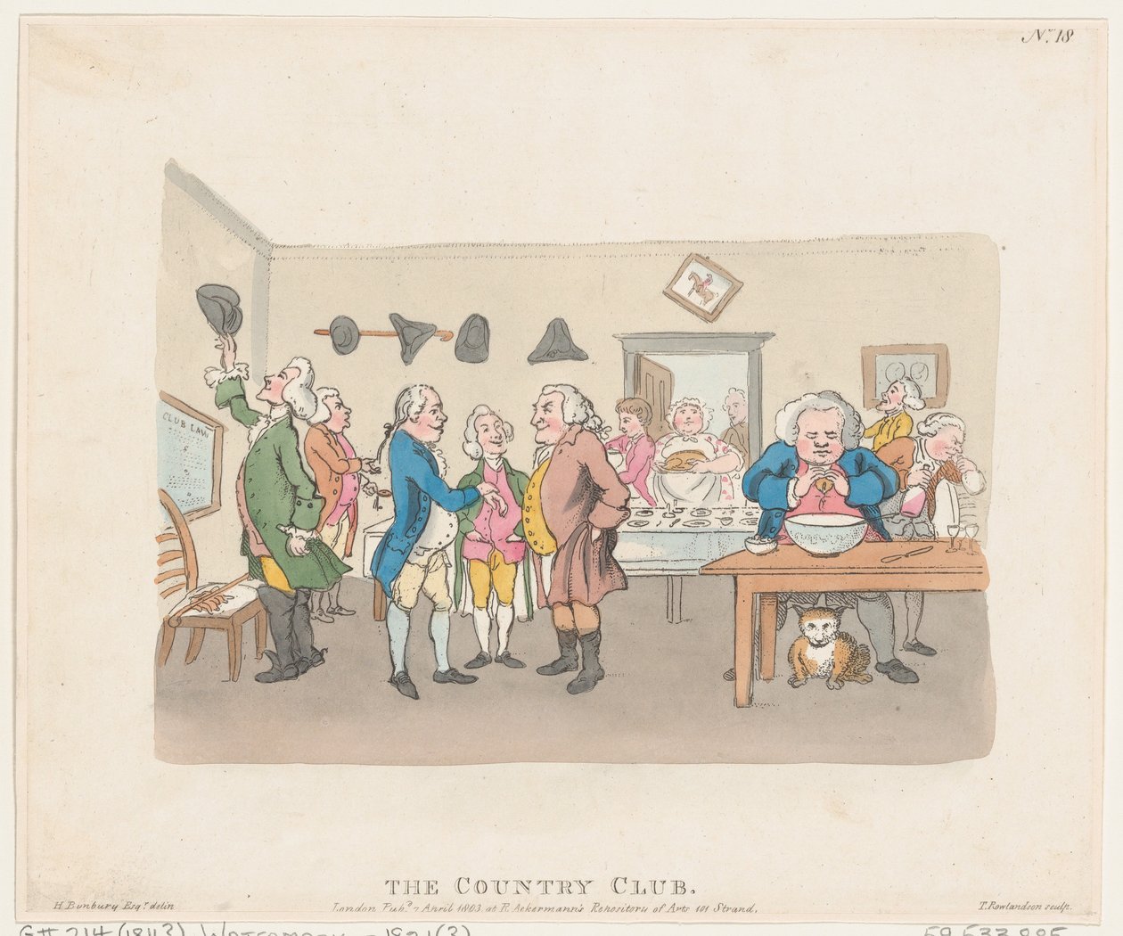 The Country Club, April 7, 1803 by Thomas Rowlandson