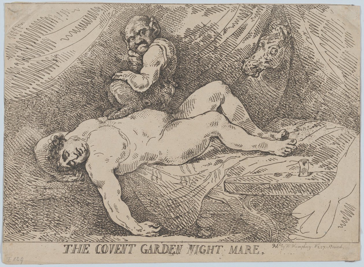 The Covent Garden Night Mare by Thomas Rowlandson