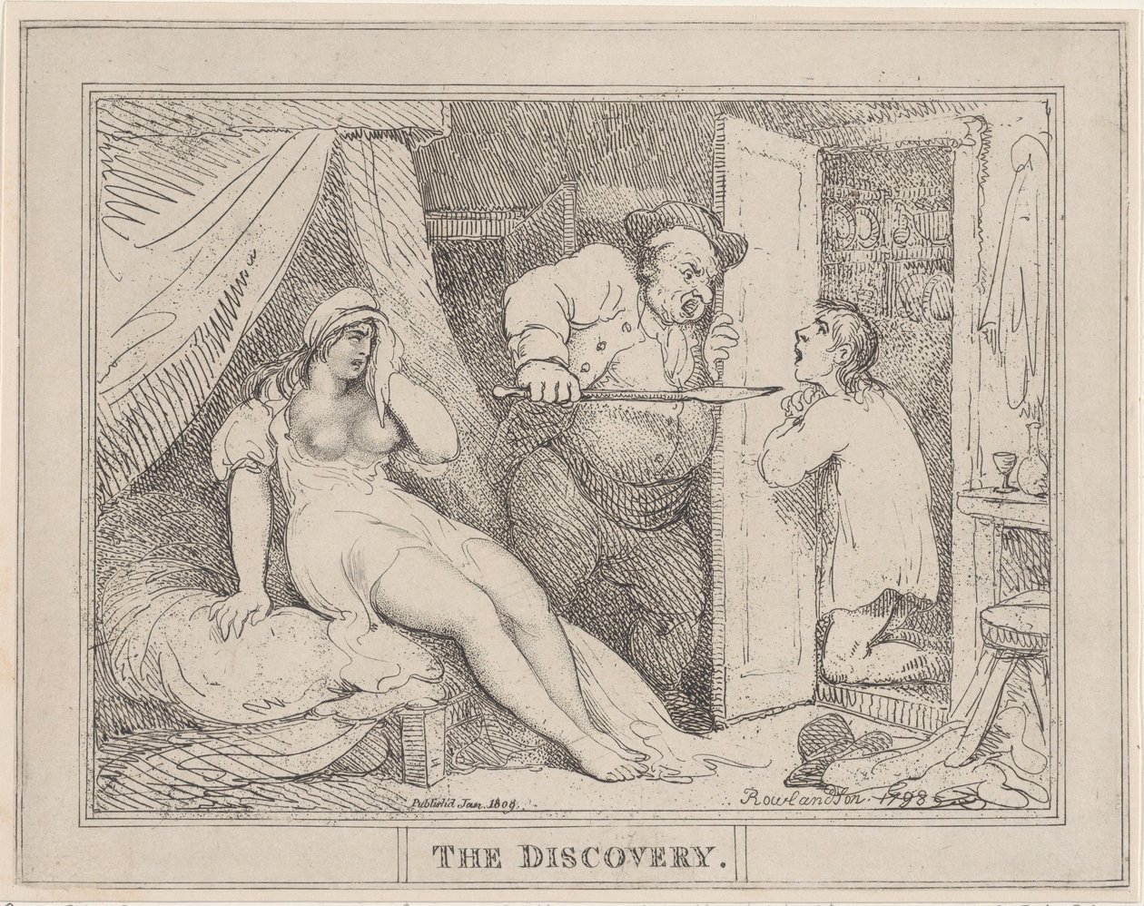 The Discovery by Thomas Rowlandson