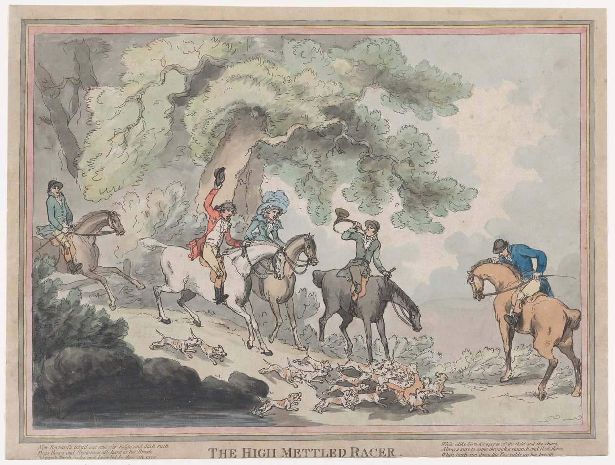 The Hunter from The Life of a Racehorse, or The High-Mettled Racer by Thomas Rowlandson