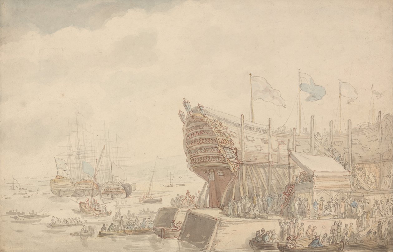 The Launching of H.M.S. 