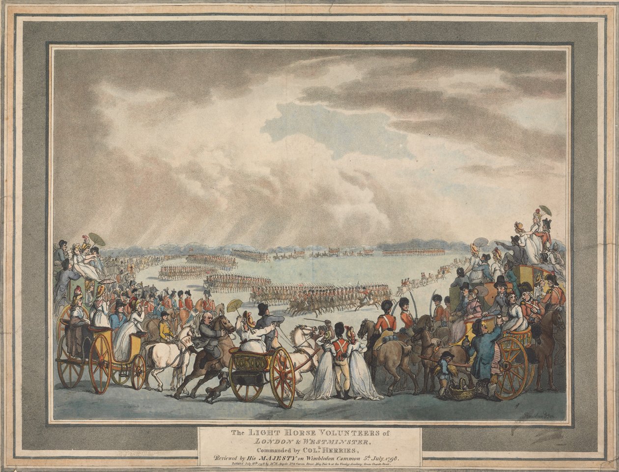 The Light House Volunteers of London and Westminster by Thomas Rowlandson