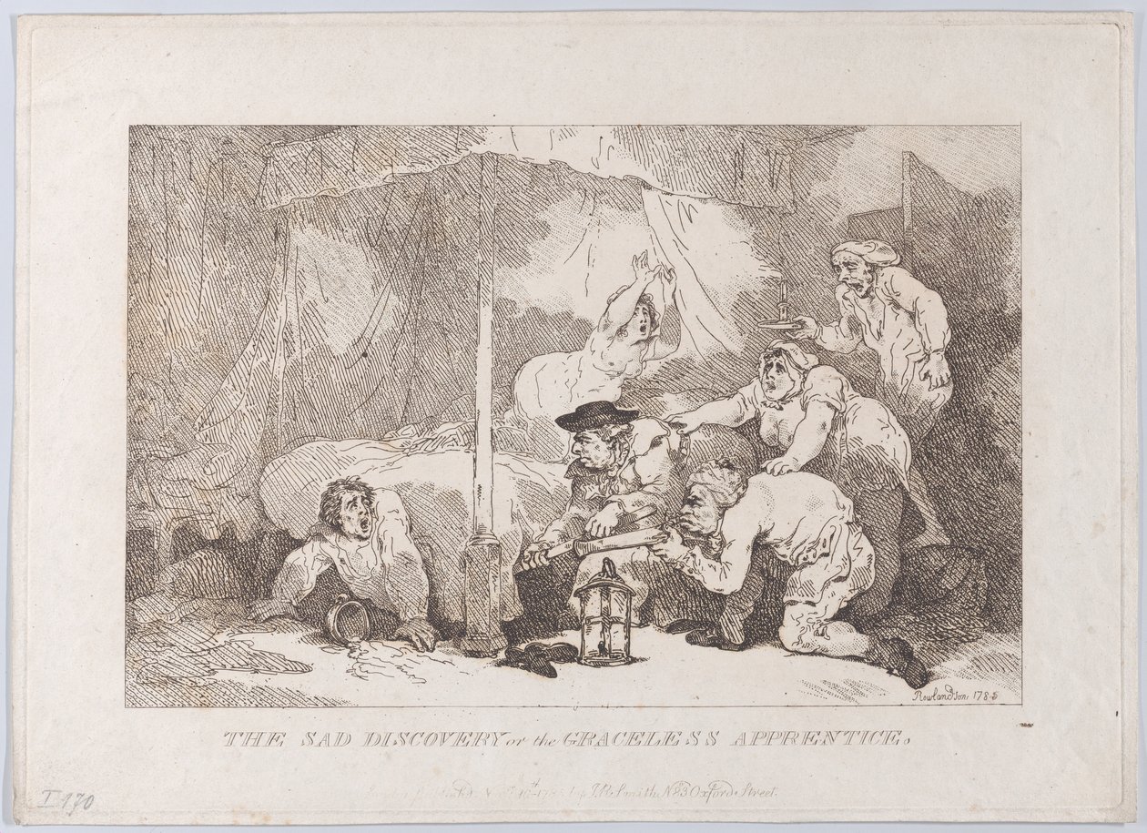 The Sad Discovery of the Graceless Apprentice by Thomas Rowlandson