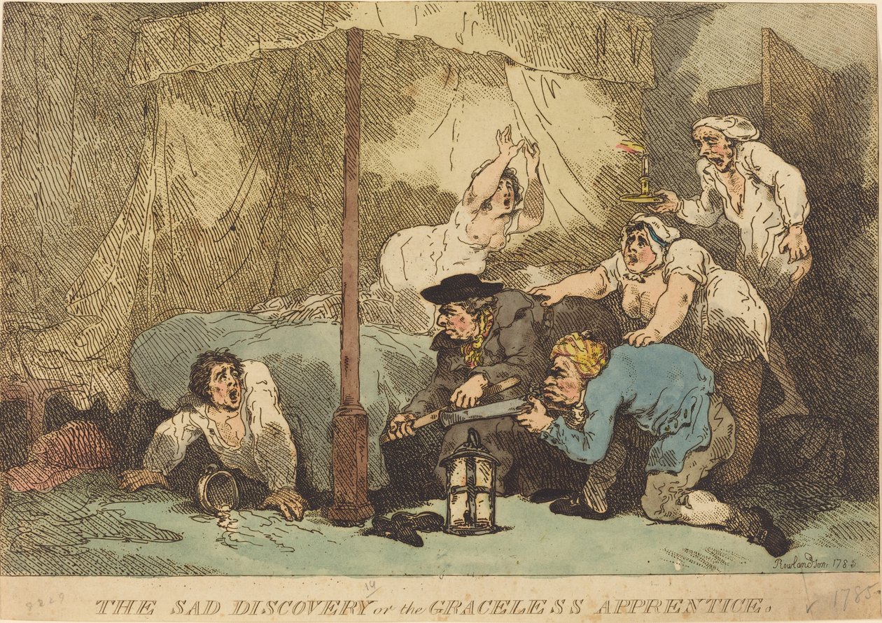 The Sad Discovery, or The Graceless Apprentice by Thomas Rowlandson