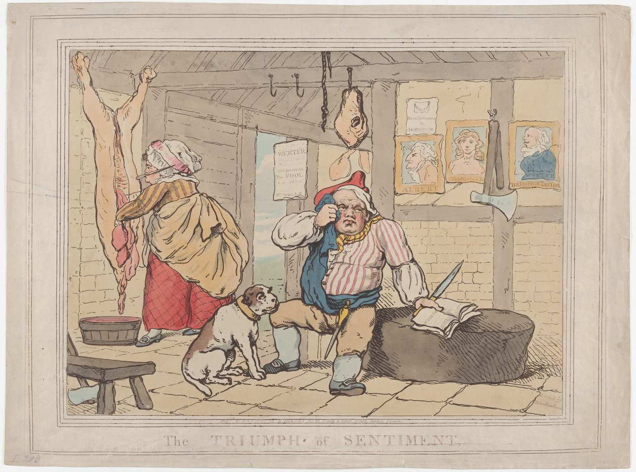 The Triumph of Sentiment by Thomas Rowlandson