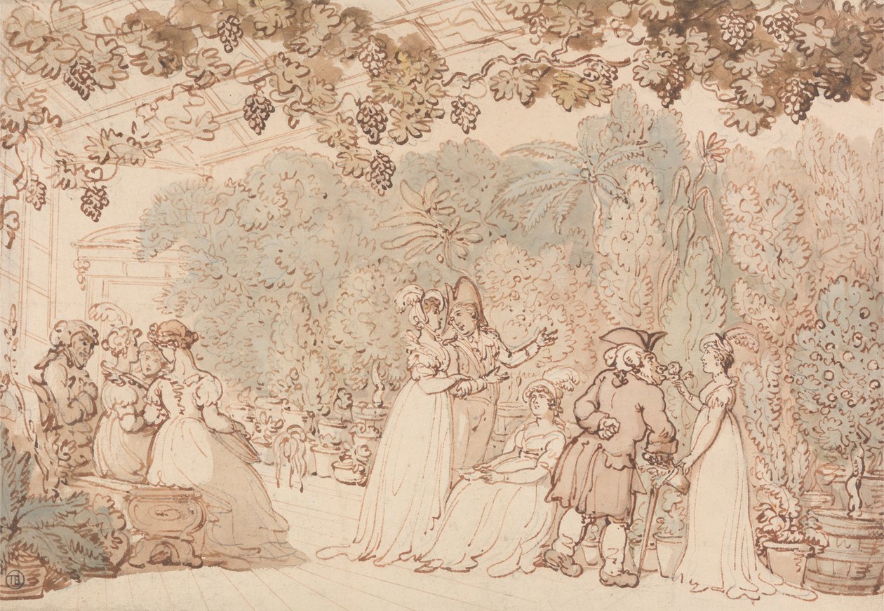 The Vinery by Thomas Rowlandson