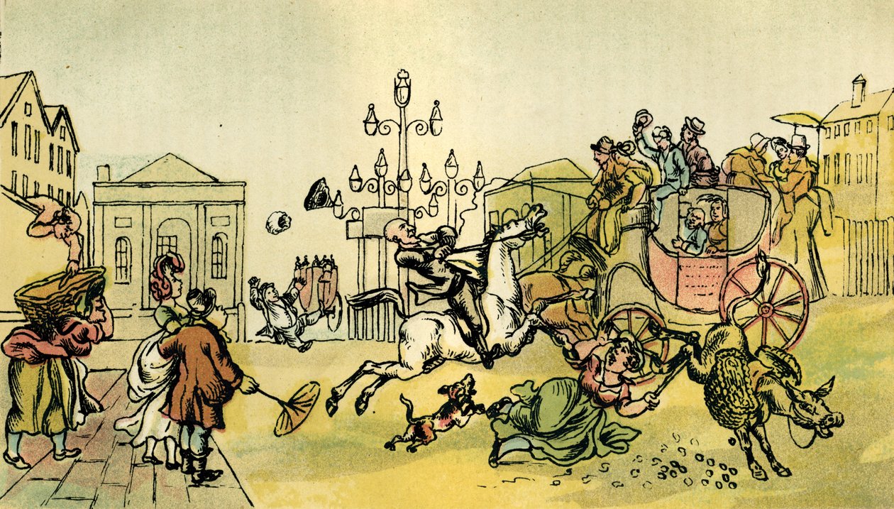 The result of purchasing a blind horse by Thomas Rowlandson