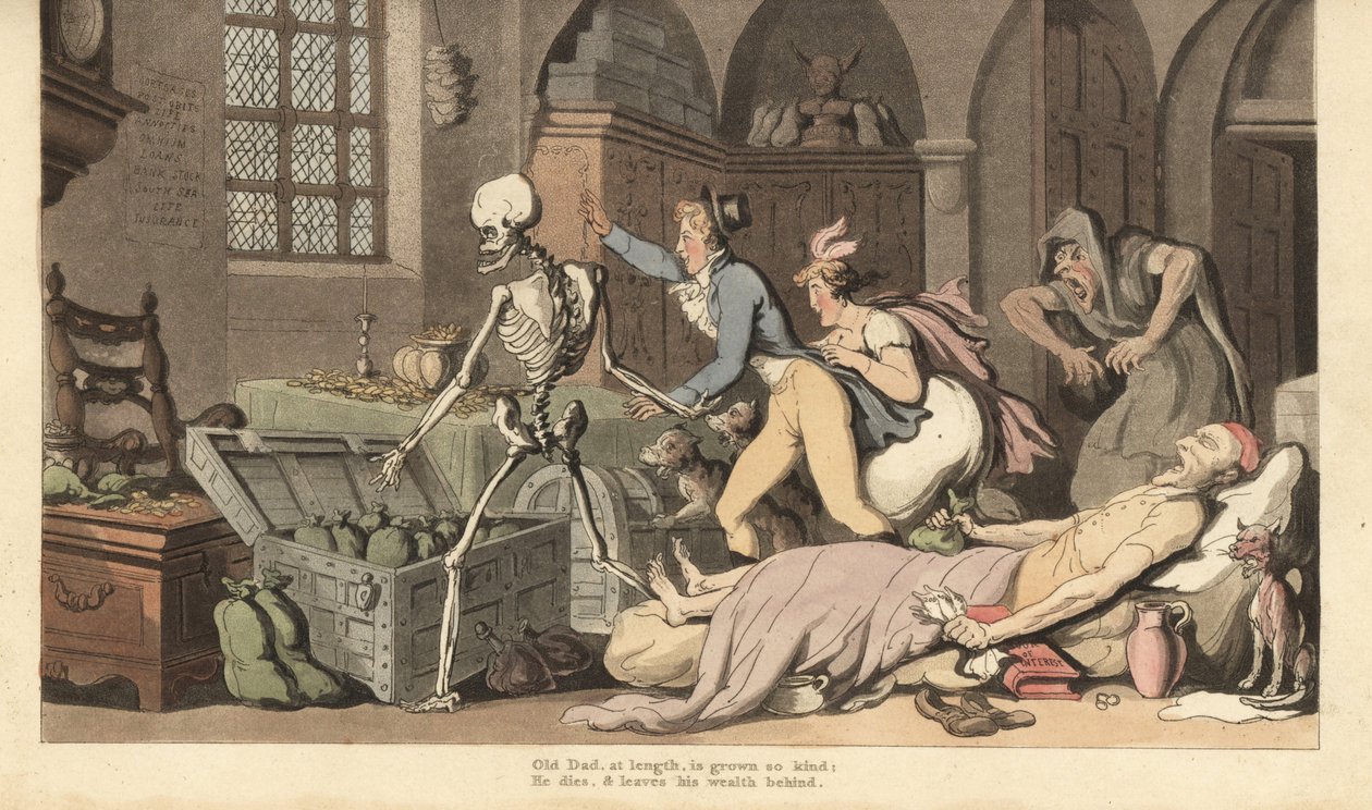 Death Leads Greedy Children to a Miser
