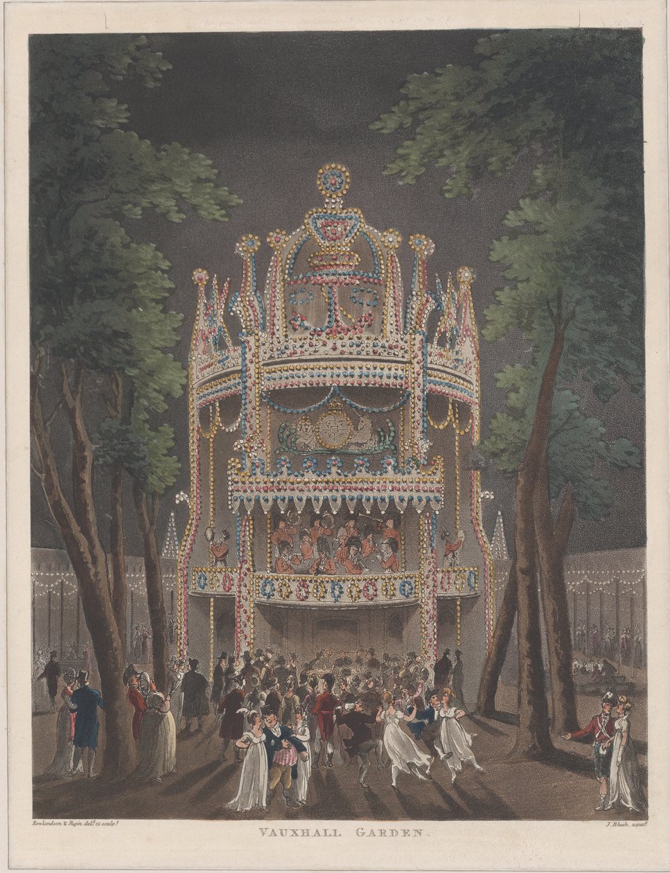 Vauxhall Garden, 1809 by Thomas Rowlandson