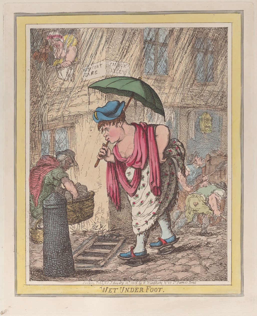 Wet Under Foot by Thomas Rowlandson