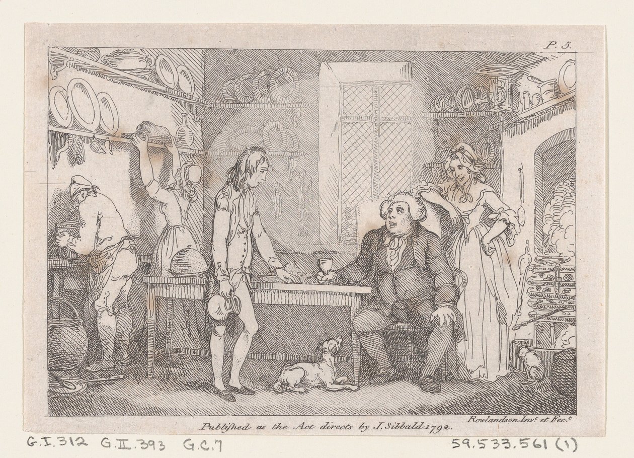 Young Adams Catechised by Parson Adams, from The Adventures of Joseph Andrews by Thomas Rowlandson