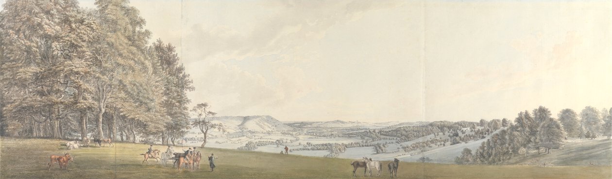A View of Boxhill from Norbury Park, Surrey by Thomas Sandby