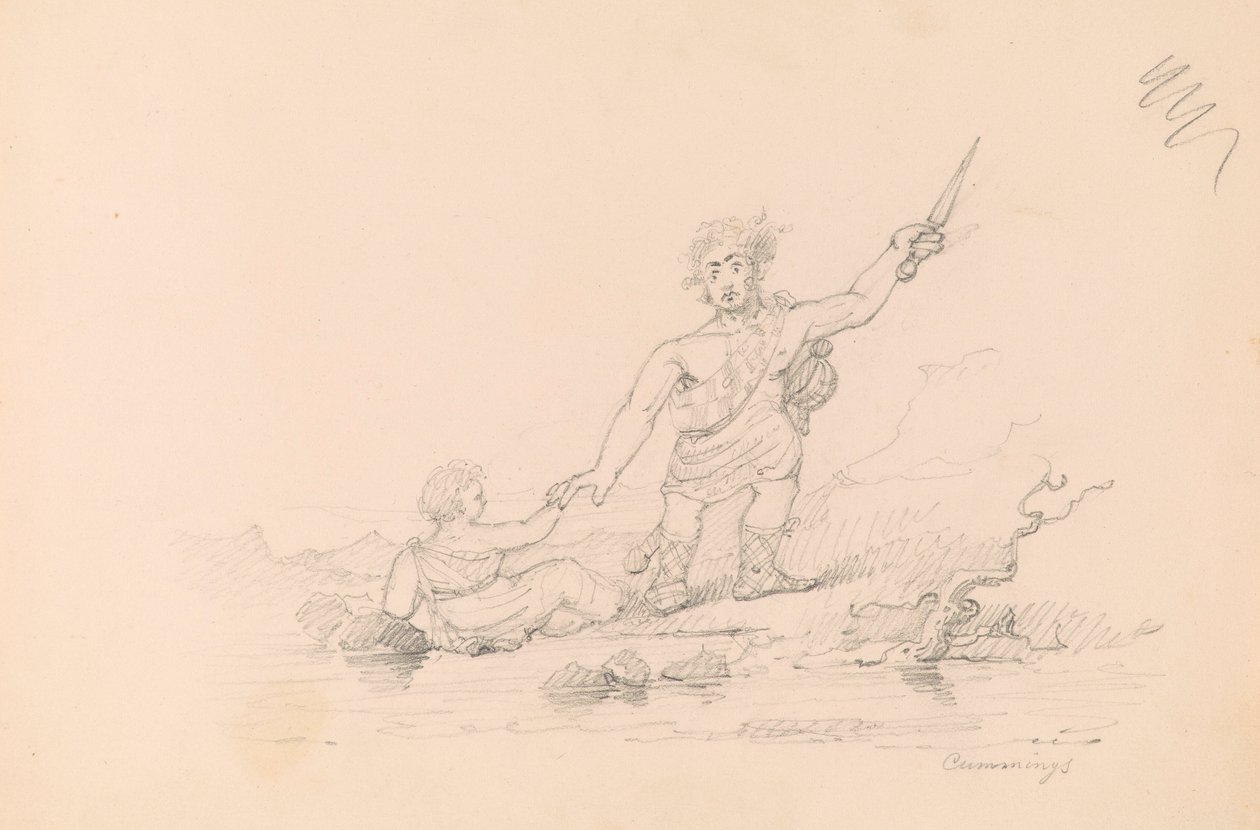 Soldier Rescuing Child by Thomas Seir Cummings