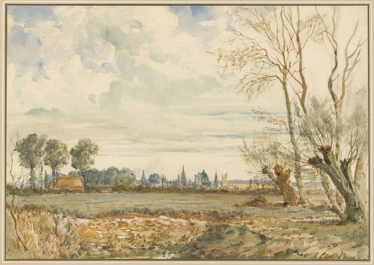 Meadows with a Distant View of Oxford by Thomas Shotter Boys